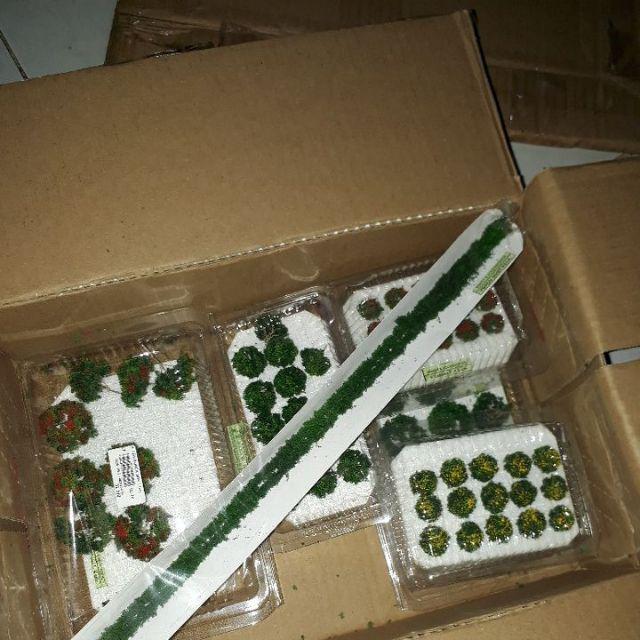 Pohon Bunga T. 1.5cm - Bahan Maket