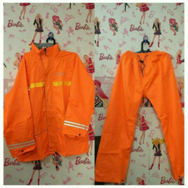 Jas Hujan AXIO Europe Silver Millenium Warna ORANGE