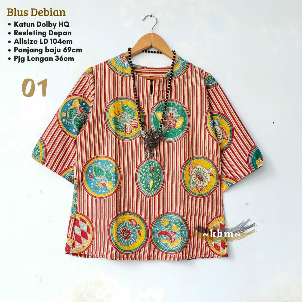 Blus debian ori batik solo