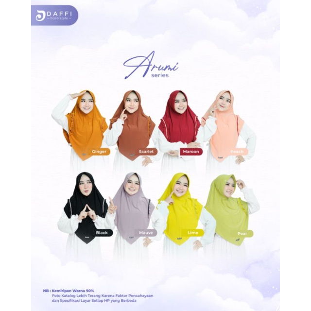 HIJAB ORI DAFFI ARUMI  / JERSEY HIGH TWIST