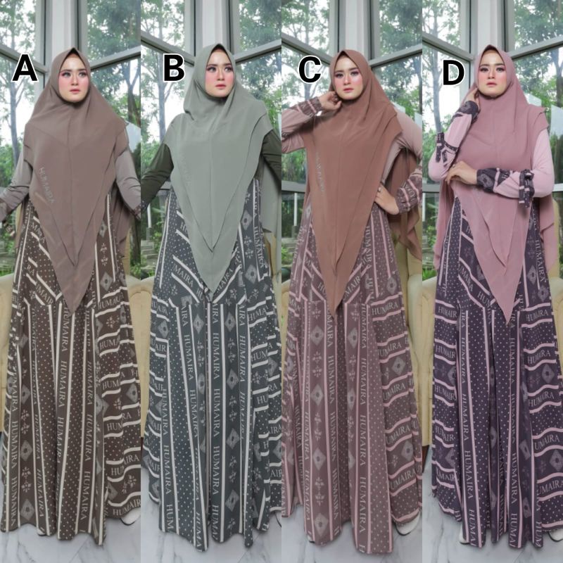 ALISYA SYAR'I BY HUMAIRA /GAMIS TERBARU By Humaira/syar'i ORI by humaira/Andira Series By Humaira (R