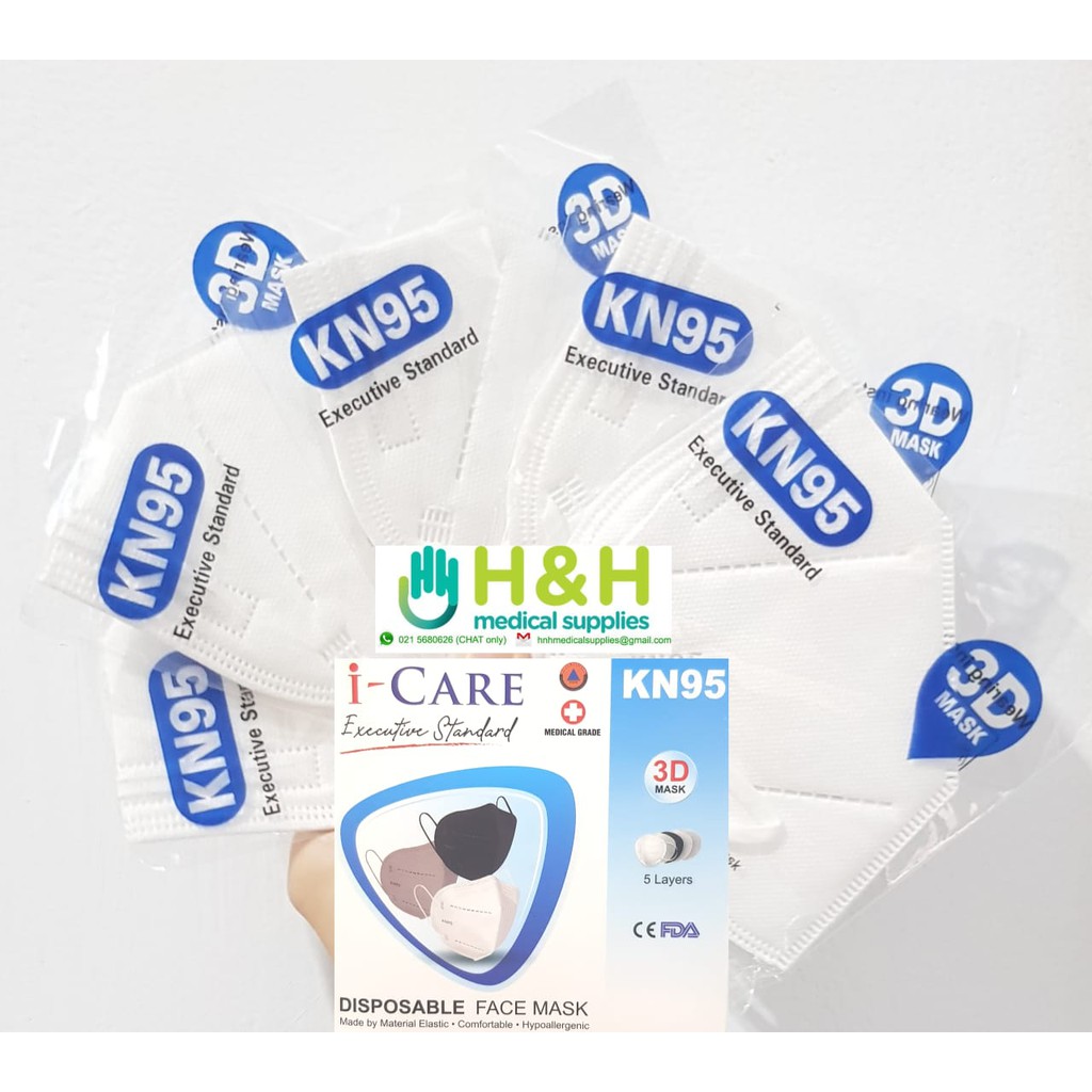 Masker kn95 i Care / Masker KN 95 I-Care / Masker KN95 5ply isi 10 pcs