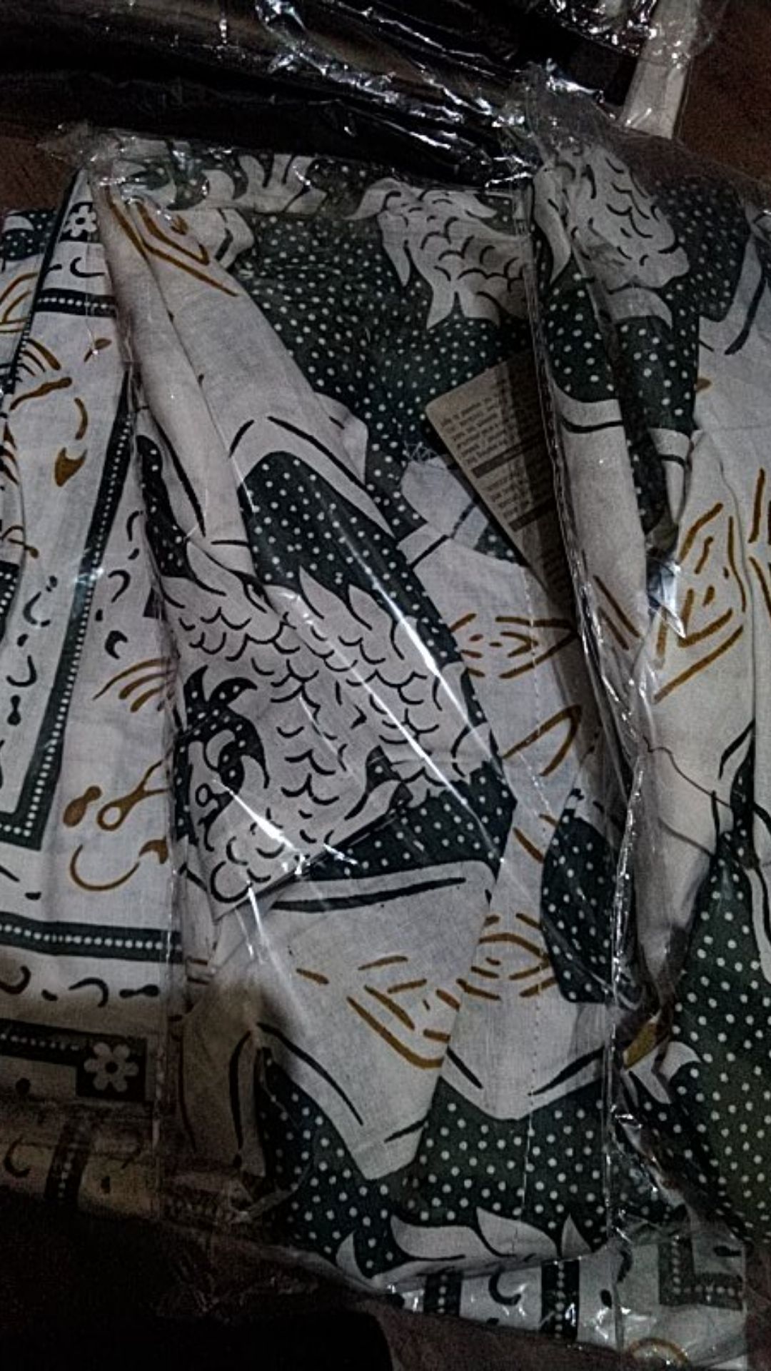 Atasan Kemeja Batik Mosa Hem Pria Lengan Panjang, Motif Mega Mendung Biru Batik Pekalongan -kemeja