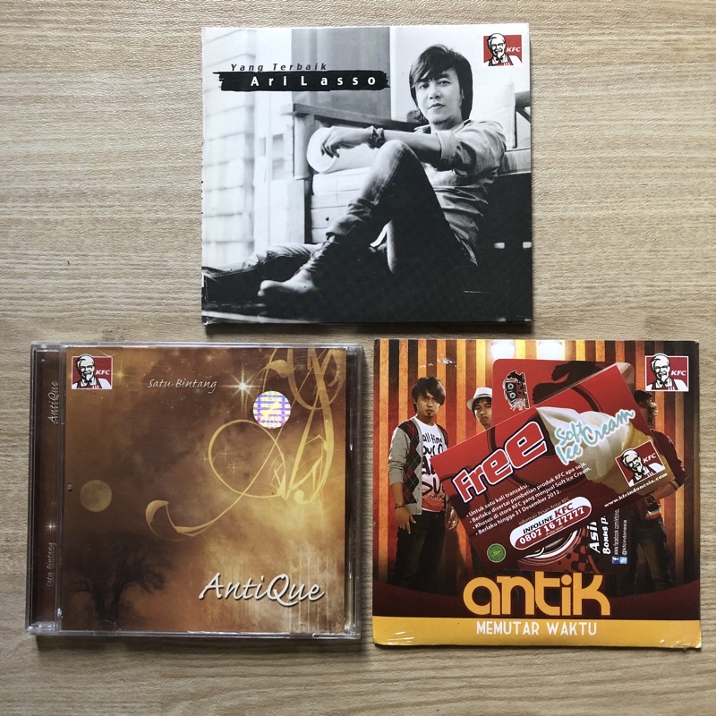 Jual CD LAGU ORIGINAL KFC ARI LASSO YANG TERBAIK, ANTIK MEMUTAR WAKTU