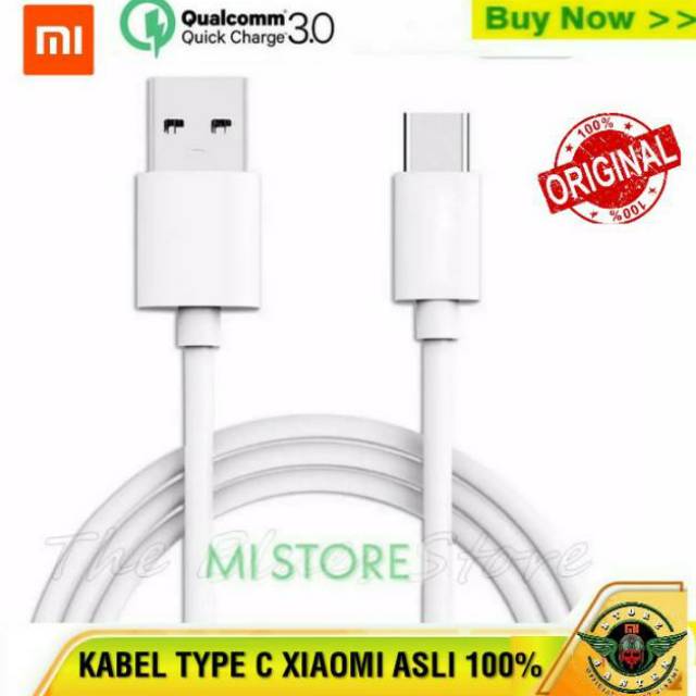 Kabel Data Xiaomi Mi6x Mix 2s Mia2 Mi8 Mi 8 Se Mi5s Kabel Type C