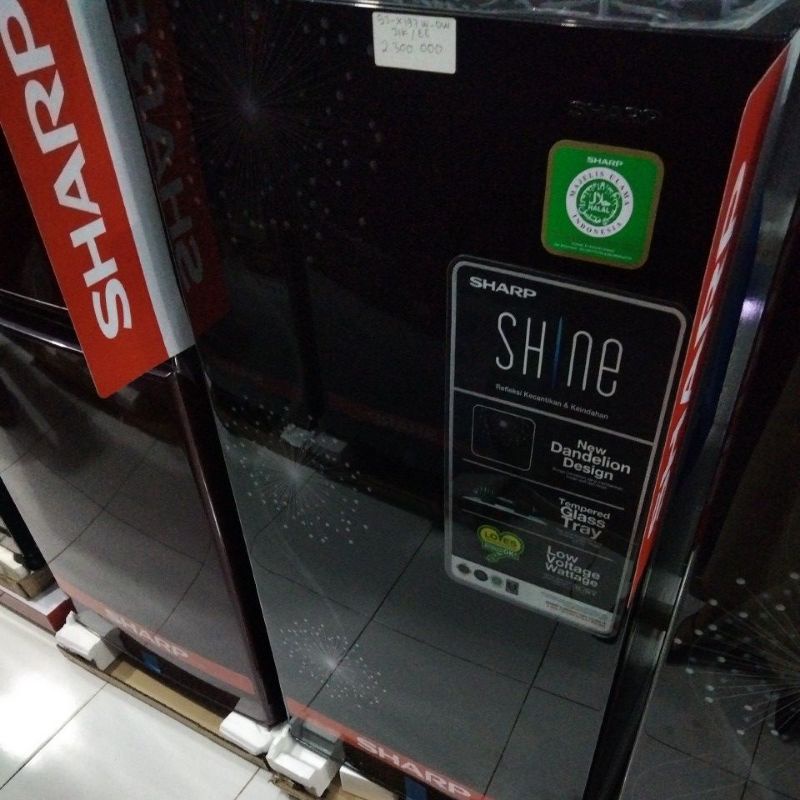 Kulkas SHARP 1 PINTU SJX 197 WDW DOUBLE FREEZER 185 LITER