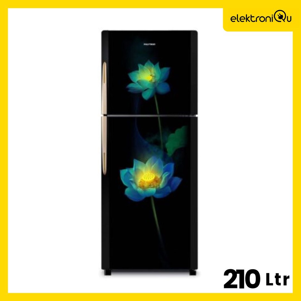 LEMARI ES POLYTRON PRM-21PLX KULKAS  2 PINTU POLYTRON PRM 21 PLX 210 LITER