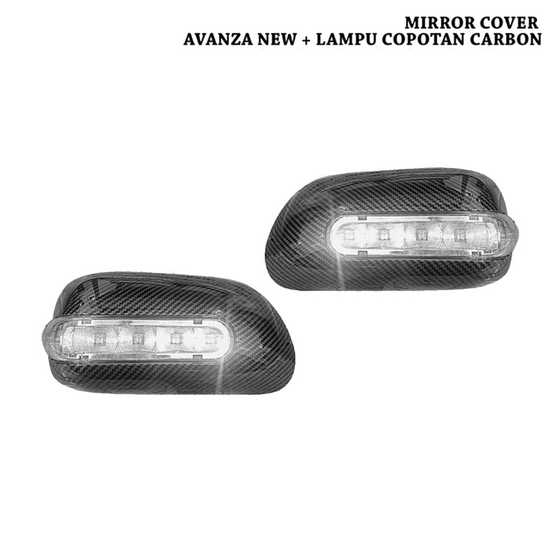 Cover spion carbon all new avanza+lampu