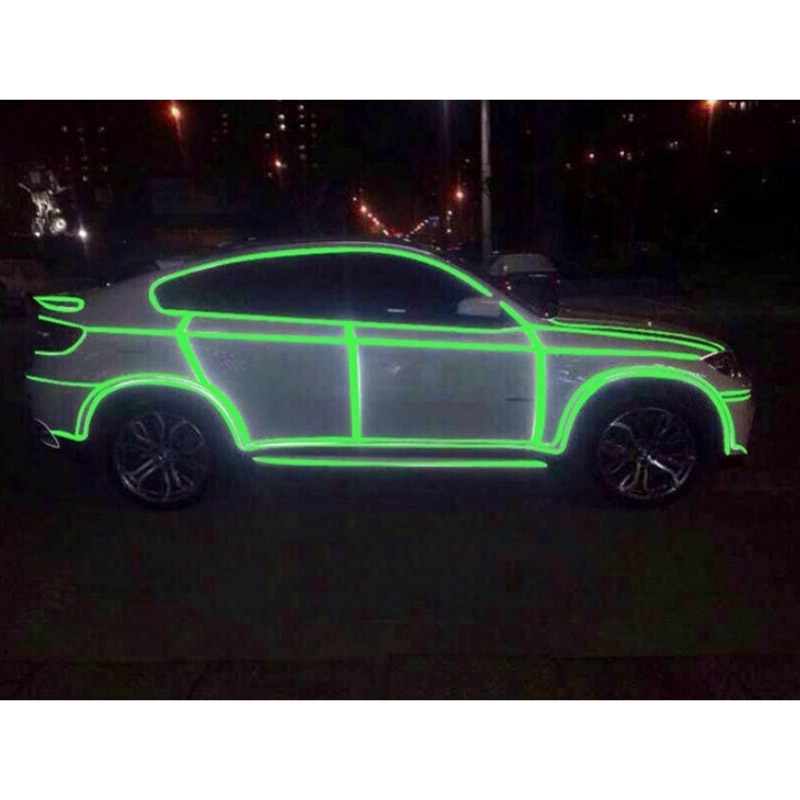 Kreatif Glow In The Dark DIY Strip Band Luminous Stiker Tape Rumah Skirting Garis Tangga Dekorasi Mobil Stiker Dinding Dekoratif