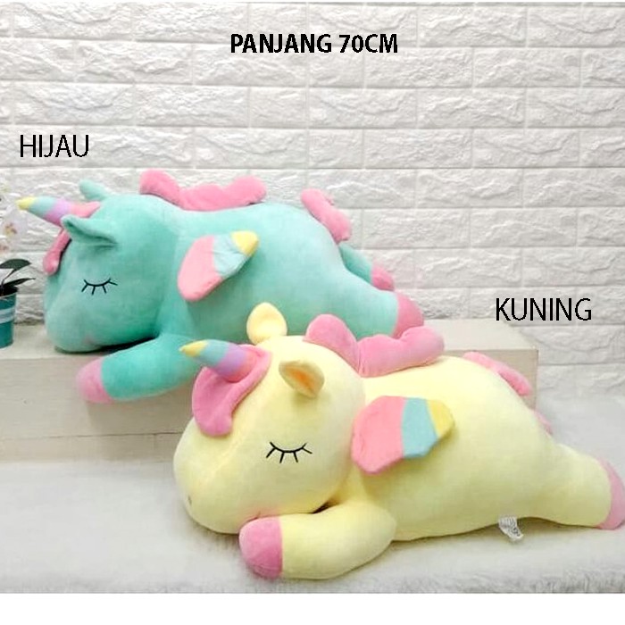 boneka soft kuda unicorn big giant 60cm boneka animal unicor lembut banget korea