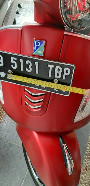 Plat motor VESPA LOGO baut tanam sepasang