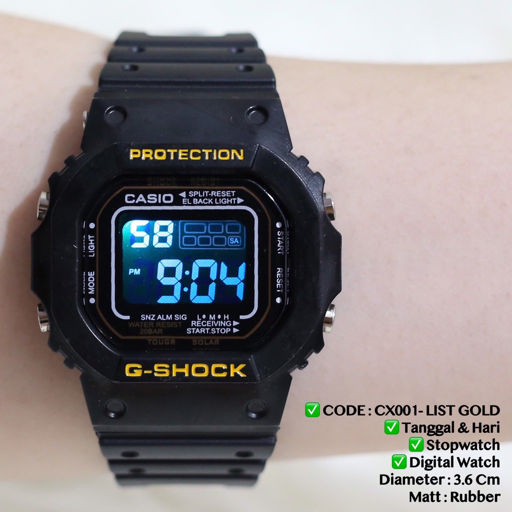 Jam tangan Casio Baby Gshock 5600 digital termurah grosir ecer anti air fashion cewek wanita CX060