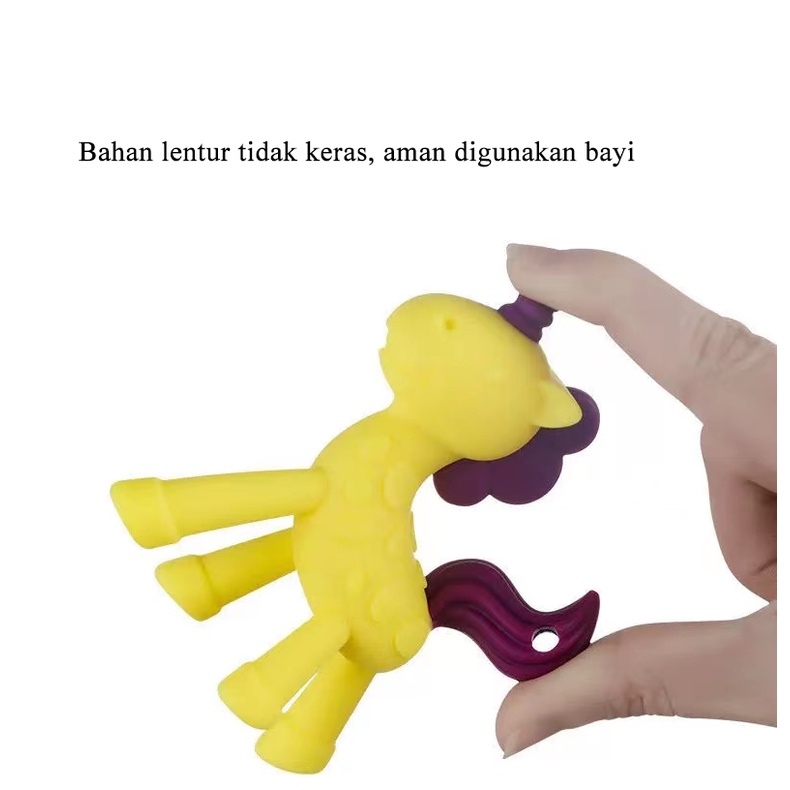 [1KG 21PCS] LBS Teether Unicorn Gigitan Unicorn Anak Bayi