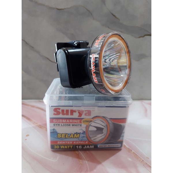 SENTER KEPALA SURYA 30 WATT | WATER RESISTANT