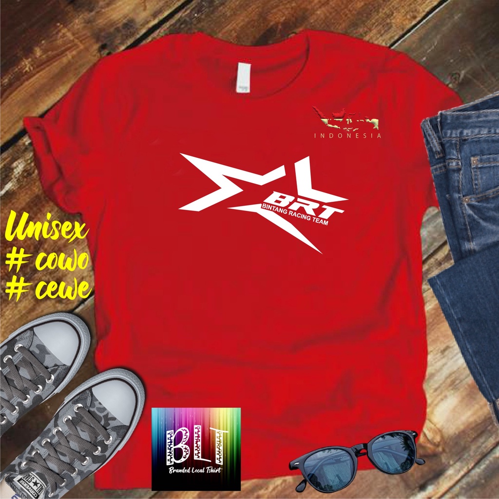 Cod Gratis Ongkir Kaos Bintang Racing BRT Peta /KAOS EKSPRESI distro KAOS BANDUNG MURAH KAOS DISTRO MURAH HIT MURAH NAMPOL GRATIS ONGKIR PROMO MURAH KAOS PAKAIAN PRIA TERLARIS/KAOS HITS/KAOS BANDUNG/KAOS MURAH/KAOS PAKAIAN PRIA PAKAIAN WANIT