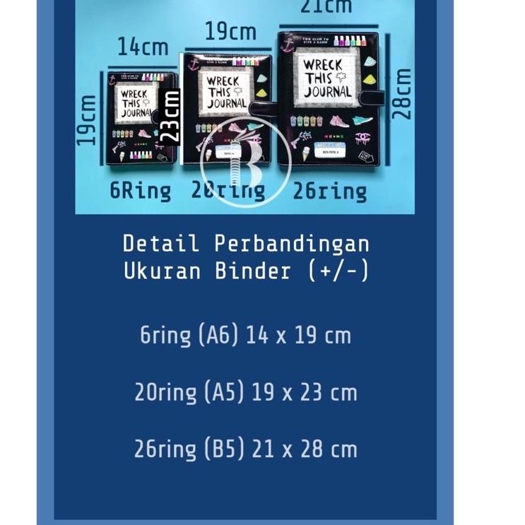 

Banyak Dipakai.. Bindermu READY Binder New 03 Printing Quotes Marble Holographic Kulit Anti Air 20ring A5 / 26ring B5 6ring A6