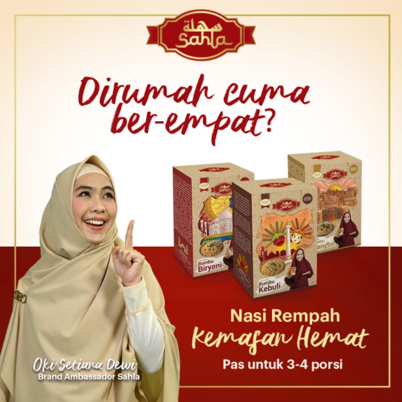 

Bumbu Nasi Rempah Biryani dan Mandhi Sahla kemasan 300 gram