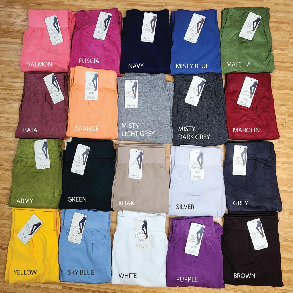 Grosir Minim 6 pcs ] Leg 701 Pendek / Legging polos pendek 7/8 import / legging polos wanita / legging polos import / legging hitam