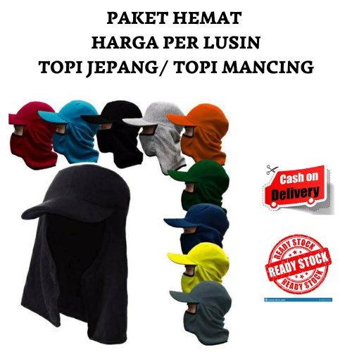 Paket Hemat Topi Jepang/Topi Masker Harga Grosir Per Lusin