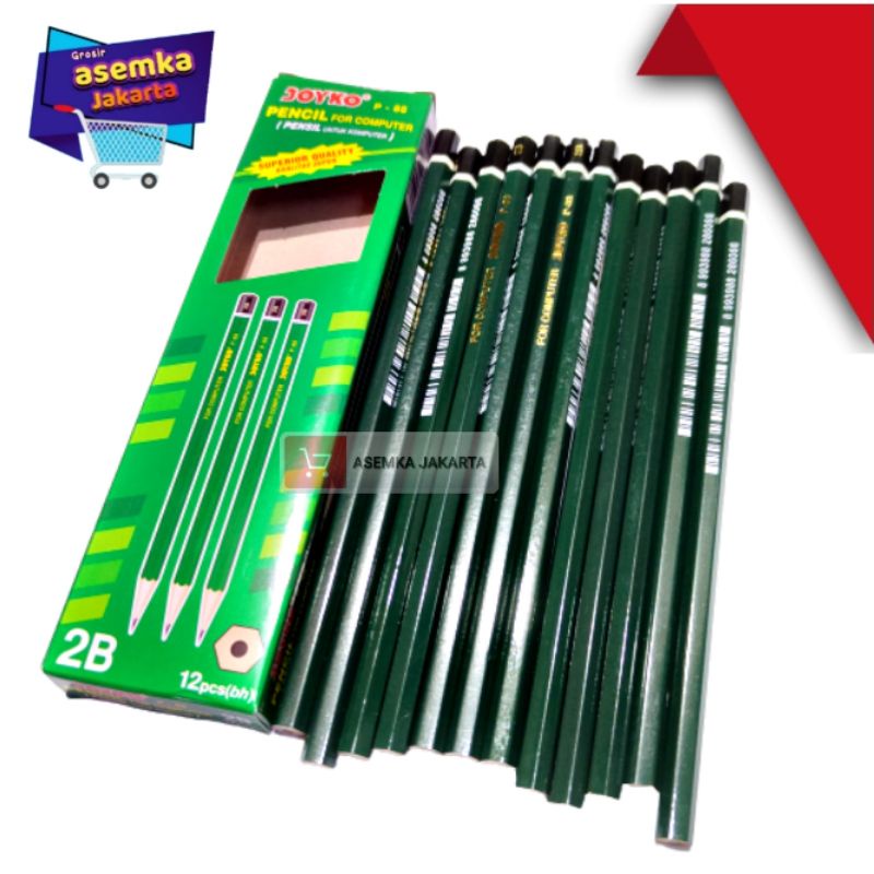 Pensil 2B Joyko Bersertifikat Lulus Uji Computer 12pcs