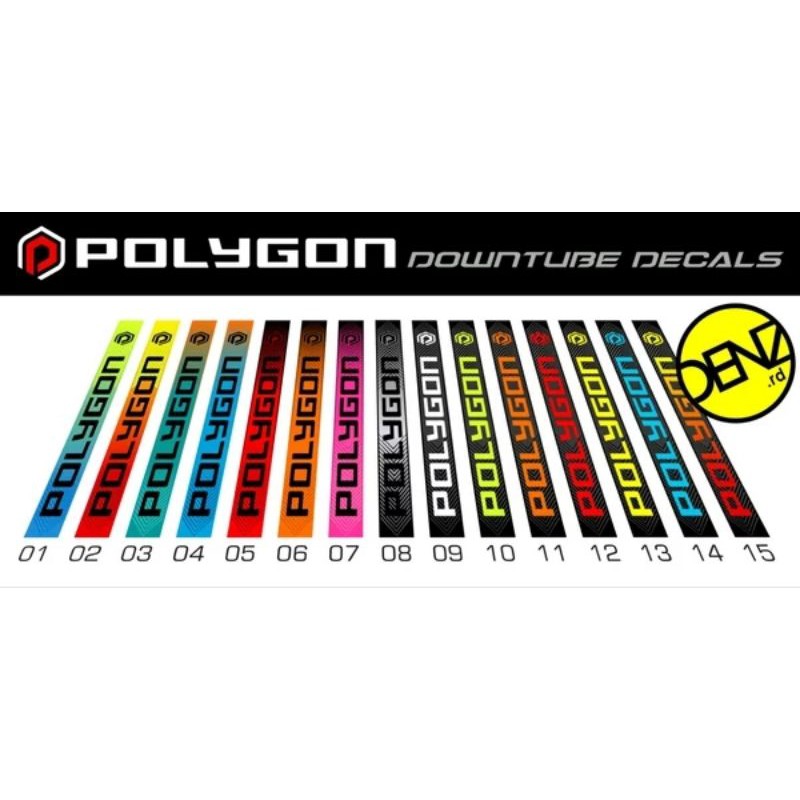 Downtube polygon sticker cocok untuk siskiu  d5 2019 siskiu D7 2019 dan universal