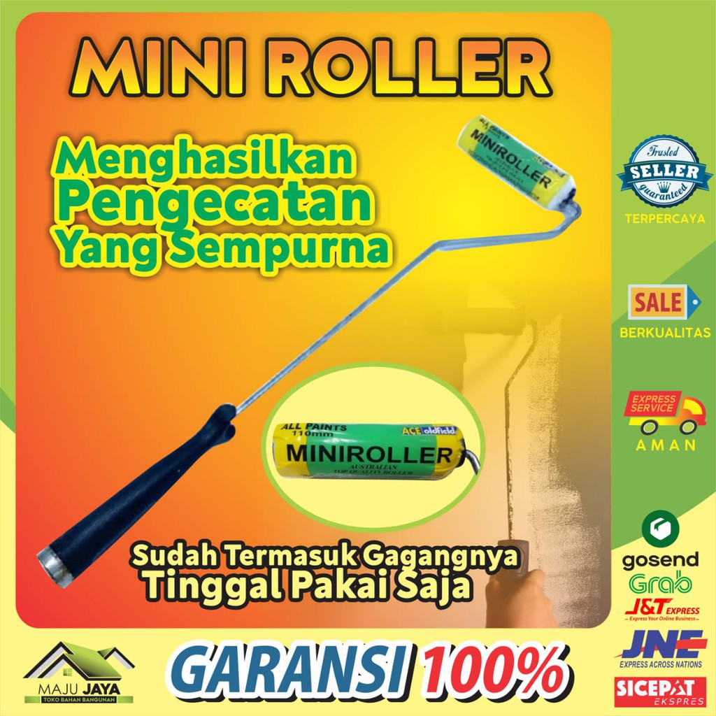 

Kuas rol kapal Mini Roll Roller Paint Kuas Roll Cat Kecil