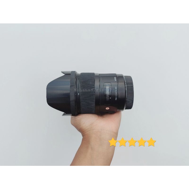 Lensa Sigma 35mm F1.4 DG Canon For DSLR Hitam Murah
