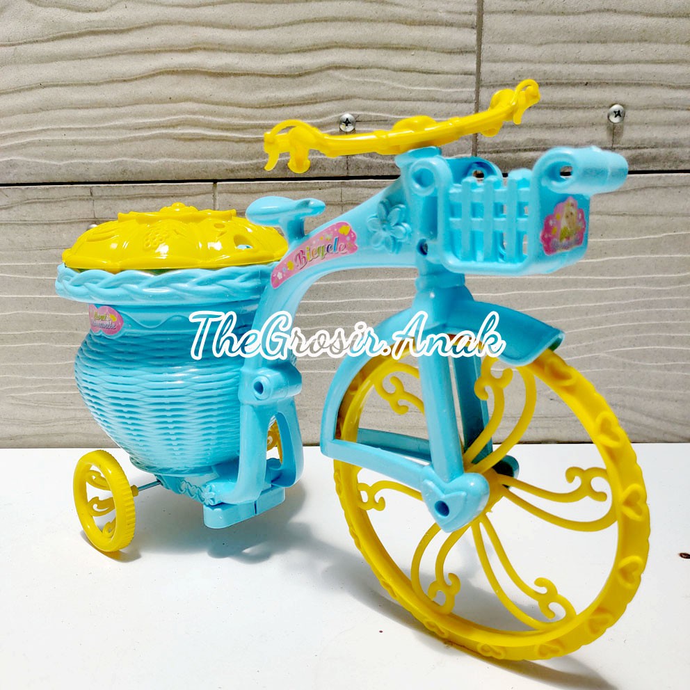 Sepeda Keranjang Bicycle Lovely &amp; Fun SH195 Tarik Bisa Jalan Nyala