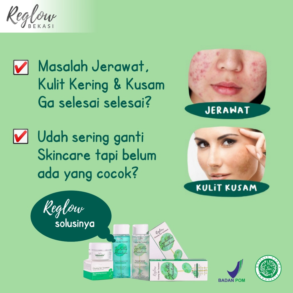 REGLOW PAKET SKINCARE BPOM GLOWING SKIN TREATMENT PAKET WAJAH GLOWING FACIAL WASH / TONER / CREAM-2