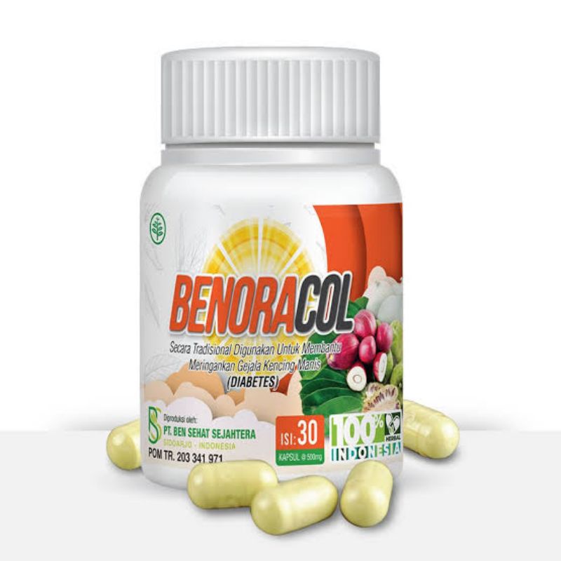 

Benoracol isi 30 kapsul obat kencing manis diabetes kolesterol kolestrol suplemen kesehatan