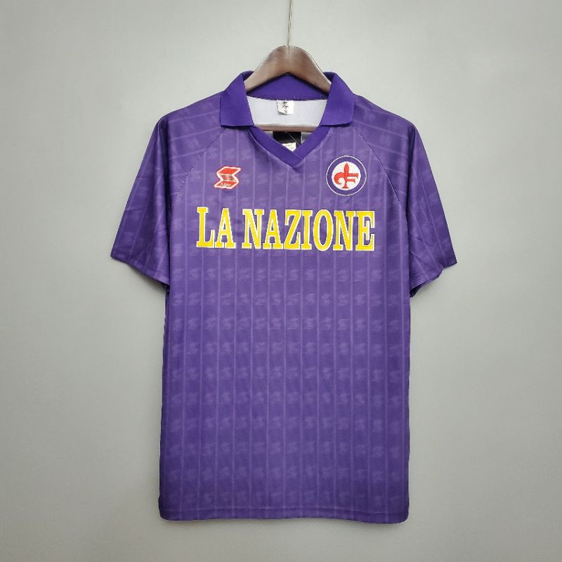 Jersey Bola Retro Fiorentina Home 89/90 Grade Ori Import