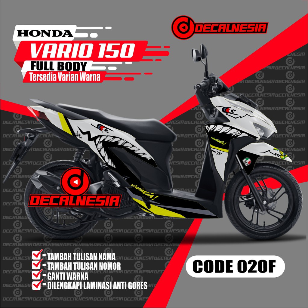 Jual Decal Stiker Full Body Motor Vario New 150 125 Aksesoris Modifikasi Variasi 2018 2019 Indonesia Shopee Indonesia