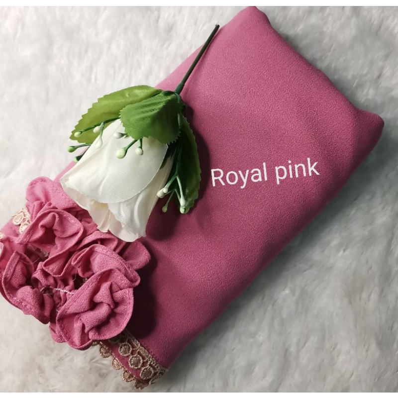 BERGO MARYAM RENDA TALI KARET-Royal pink