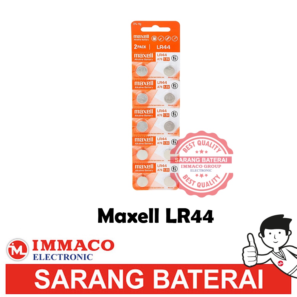 Baterai - Maxell LR 44