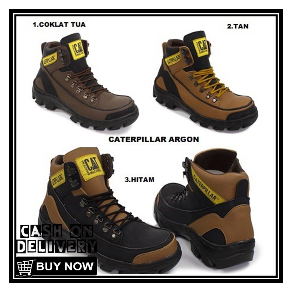 Sepatu Pria Boots Caterpll Argon Safty