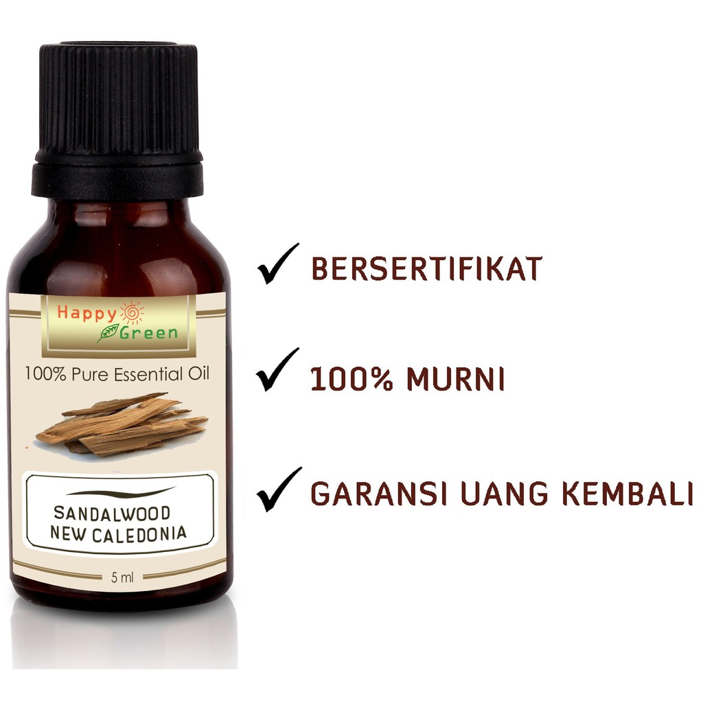 Happy Green Sandalwood New Caledonia Essential Oil - Minyak Cendana