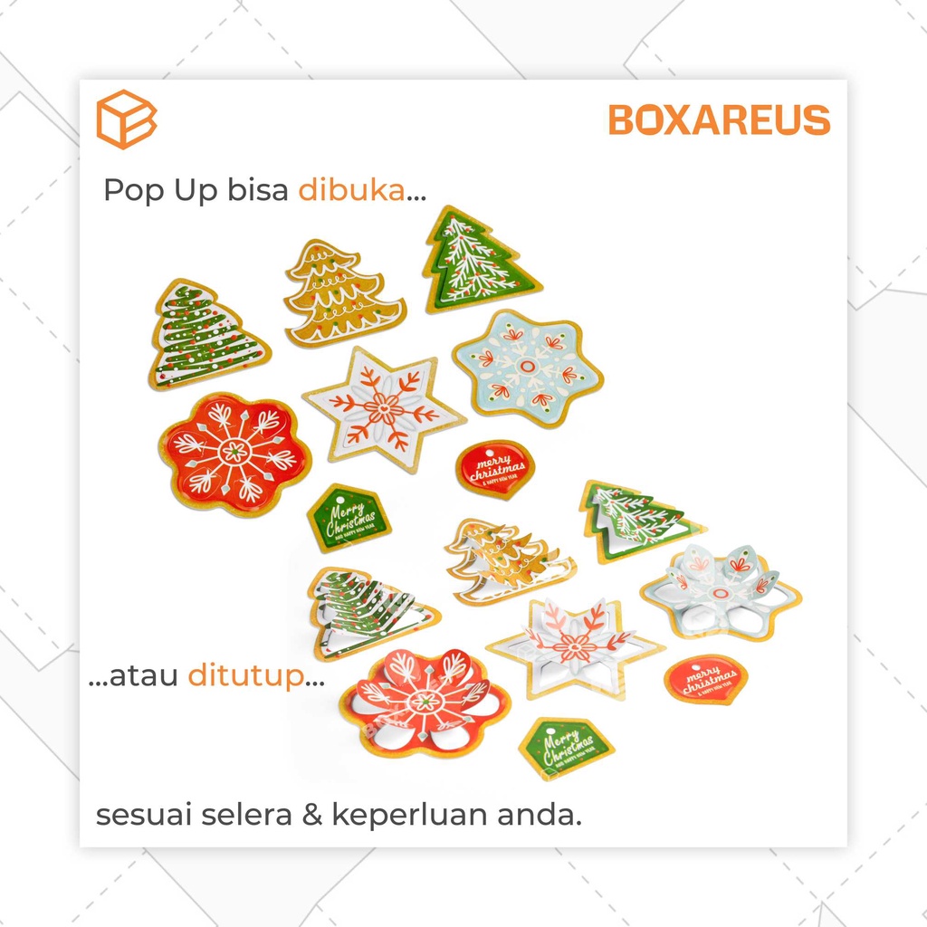 Hang Tag Natal Gantungan Christmas Hangtag Hiasan Parsel | HTK SC2