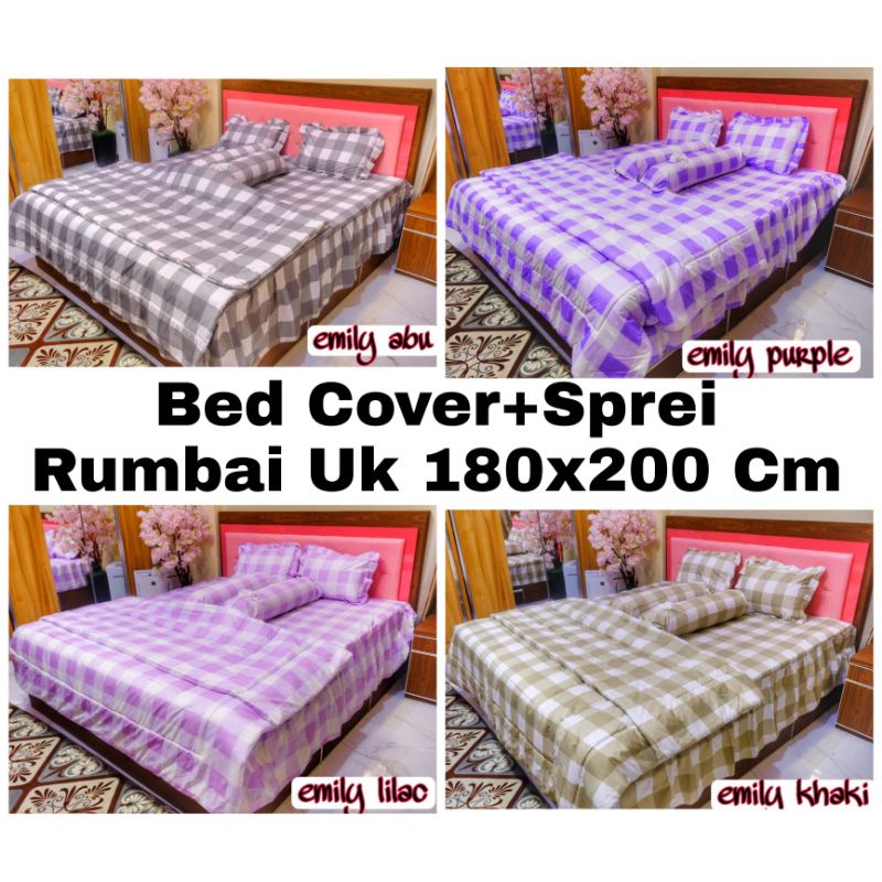 Bed Cover Sett Sprei Rumbai Uk 180X200 Cm