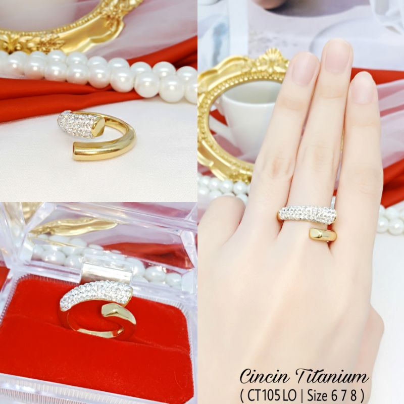 Cincin Titanium Dewasa Terbaru CT105 LO