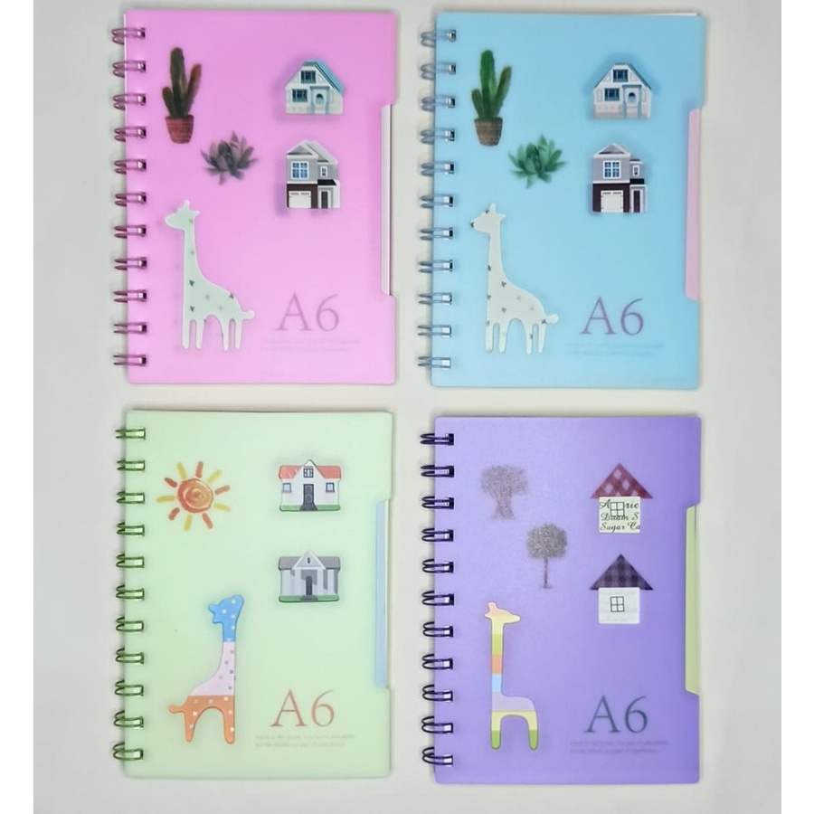 

SJS Buku Spiral A6/Buku Ring/Notebook/Diary/Planner/Buku Tulis/Agenda