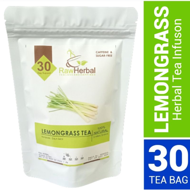 LEMONGRASS TEA : TEH SERAI ISI 30 TEA BAG (PURE 100% ORGANIC)