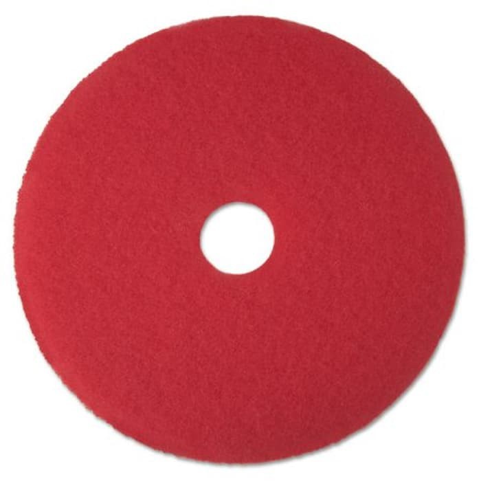 3M Red Buffer Pad 5100, 16 inch Floor Buffing Pad