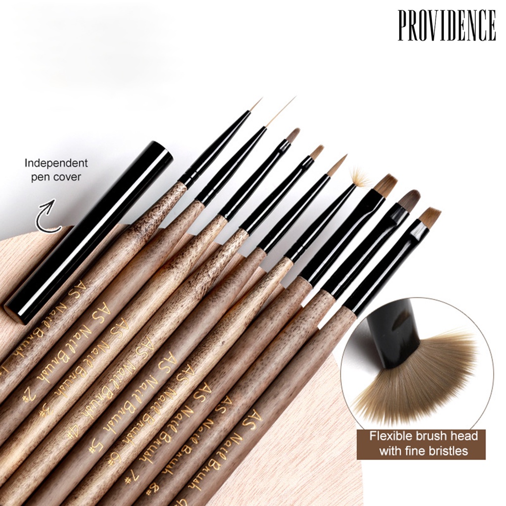 Providence Brush Liner Kuku Anti Slip Reusable Untuk Manicure / Nail Art Diy