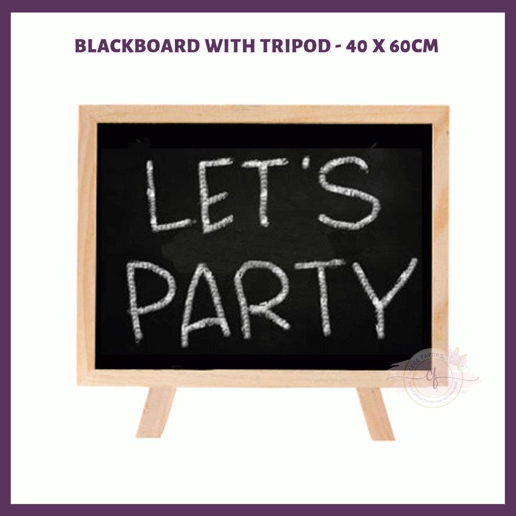 

Papan Tulis Kecil Tripod Blackboard With Tripod - 30 X 40Cm