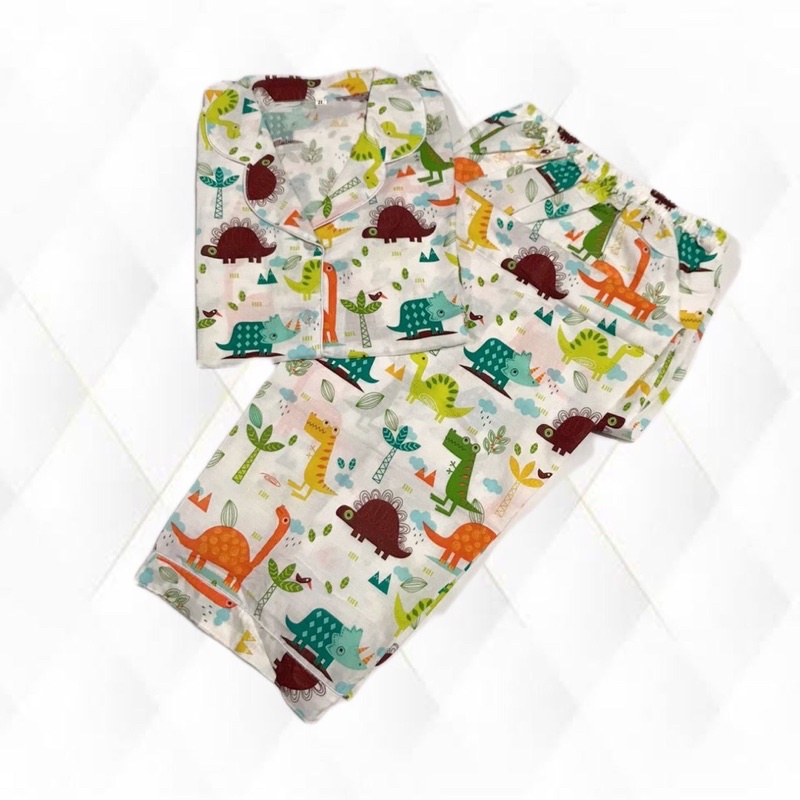 JURASIC - stelan piyama bajutidur bisa couple mom kids and family