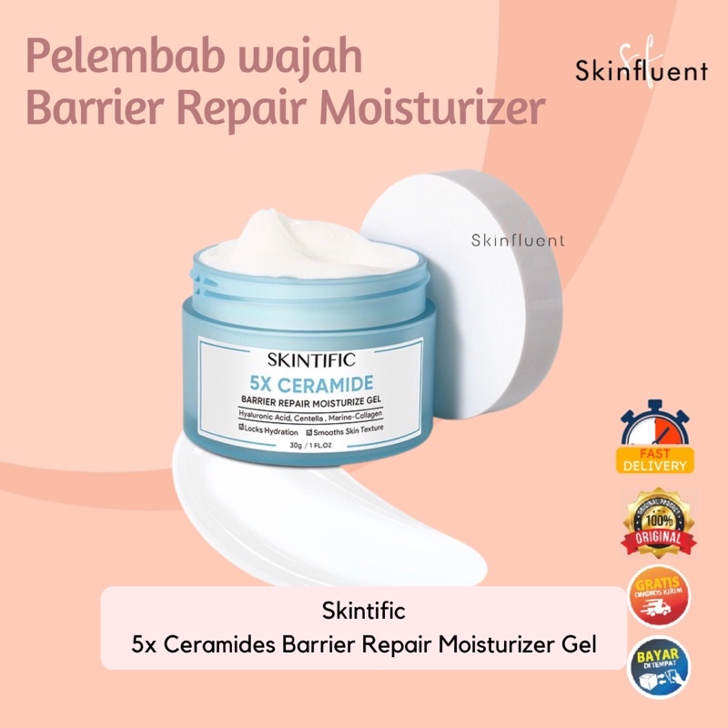 Jual Skintific 5x Ceramides Barrier Repair Moisturizer Gel 30 gr Untuk Semua Jenis Kulit by