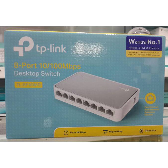 TP-Link TL-SF1008D 8 port Desktop Switch Hub 10/100Mbps TP LINK
