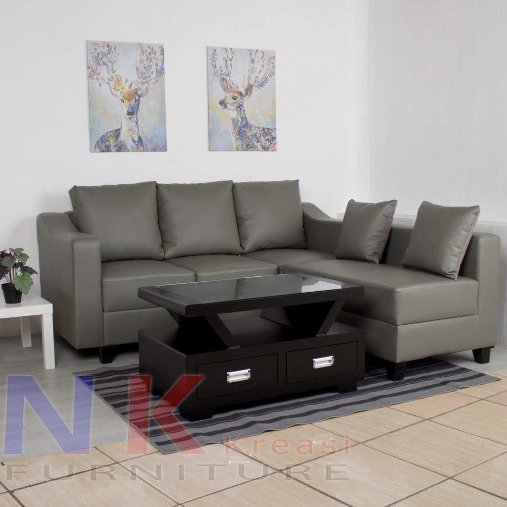 Jual Sofa Letter L Minimalis Sofa Kulit Sintetis Sofa Minimalis Sofa Ruang Tamu Sofa Keluarga Di Lapak Seven Meubel Bukalapak