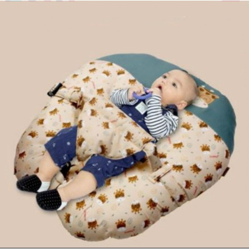 Snobby (3in1) Sofa Bayi Multifungsi + Sabuk + Bantal Dot Twiza Series | Sofa Bed Motif Twiza