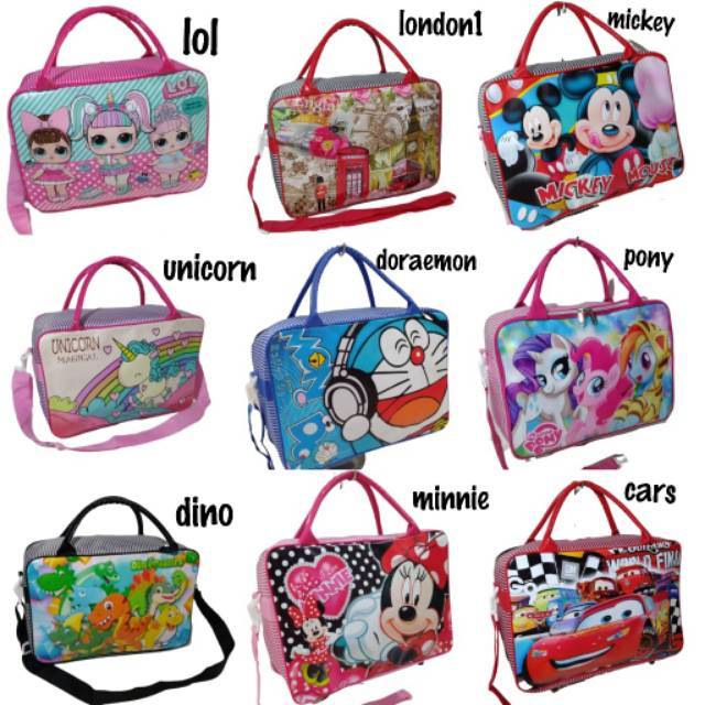  Travel  Bag Karakter Kartun Favorit Tas  Travel  Koper 